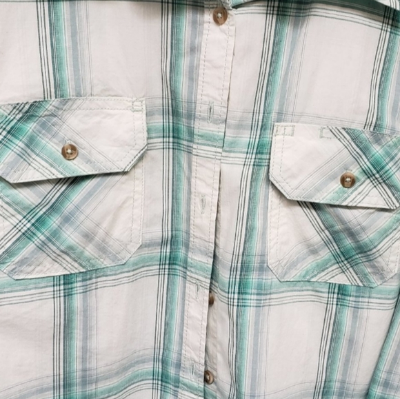 Carhartt White and Green Plaid Shirt - Picture 2 of 8